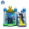 Inflatable air pump adult bouncy castle with slide for sale