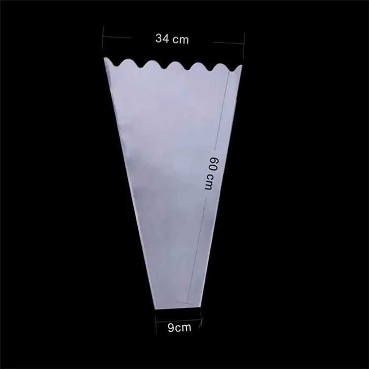 
2020 New design popular clear opp floral wrapping fresh flower packing sleeves 