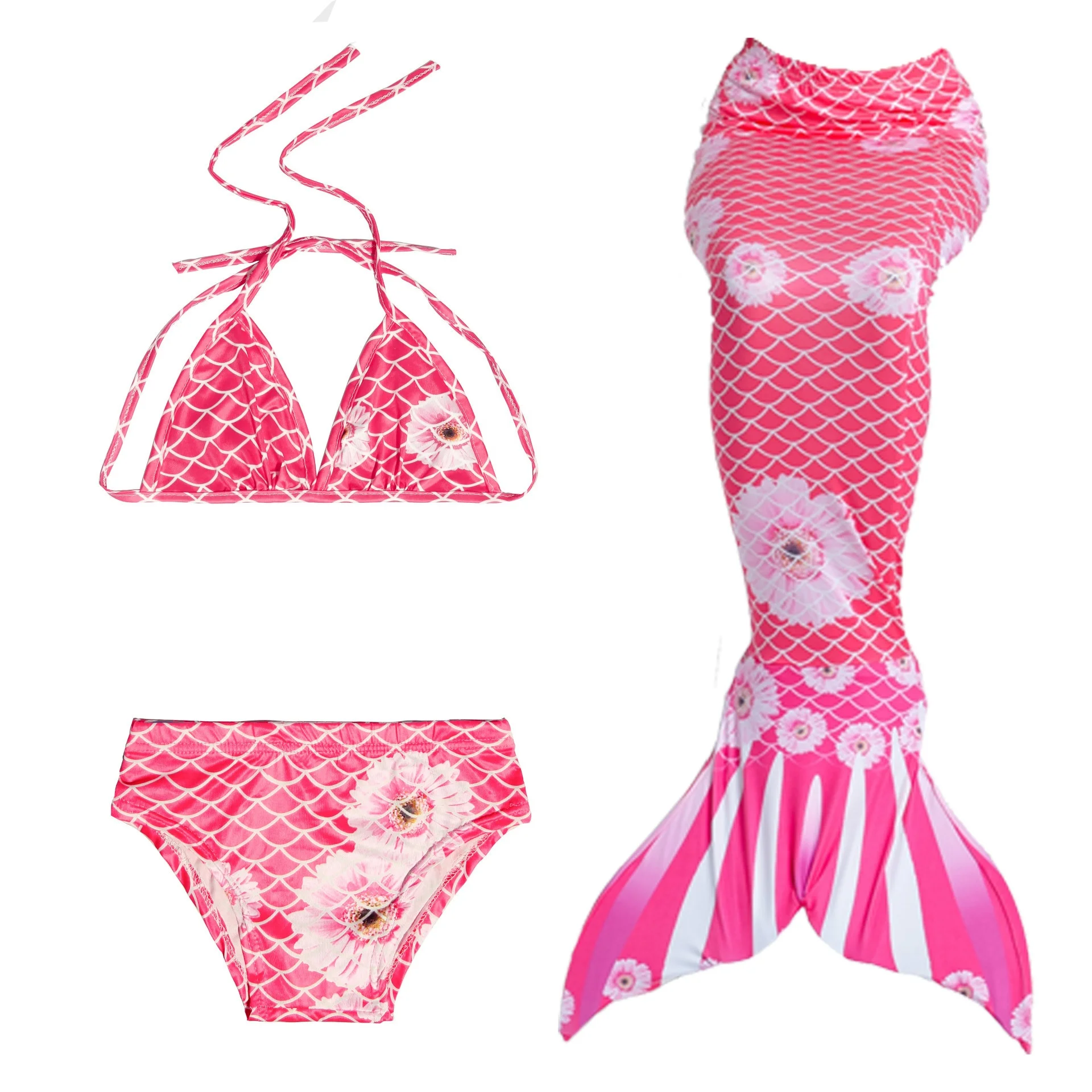 

Hot style new mermaid swimsuit children's 12 year old girl bikini photos mermaid tail swimsuit three-piece mermaid bikini