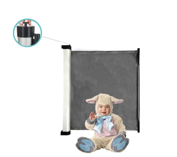 

CE Certification Gray Safety Baby Gate for Doorways Hallways, Silver
