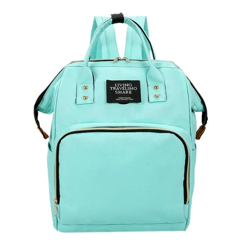 

2020 fashion Custom waterproof large mummy back pack diaper baby mommy backpack bag, White, pink, brown, customized