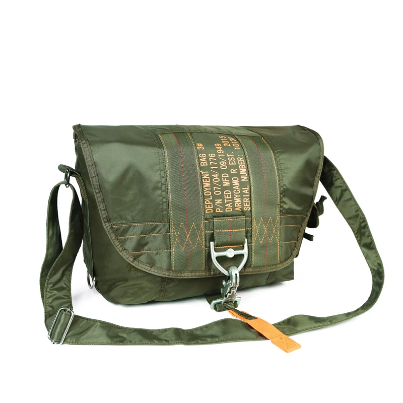 

military tactical backpack parachute bag tactical bag sport outdoor adjustable strap climbing hiking Messenger, Od green