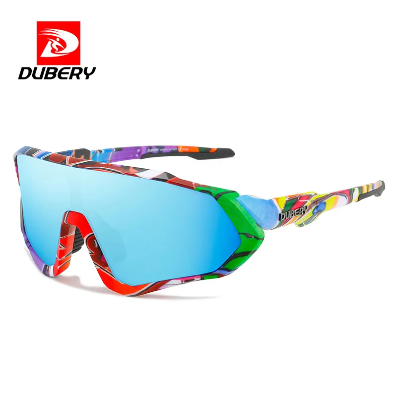 

DUBERY D612 One-piece lens Sun Glasses Polarized Outdoor Sports Riding Anti-UV Protection Sunglasses Woven sport mens sunglasses