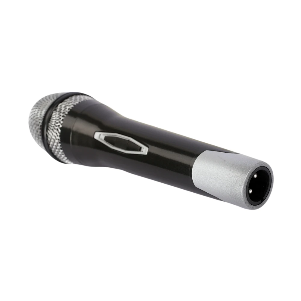 

KO-CIN AT-28 singing recording cardioid handheld mic plastic dynamic Karaoke wired microphone for speaker audio mixer consol, Black
