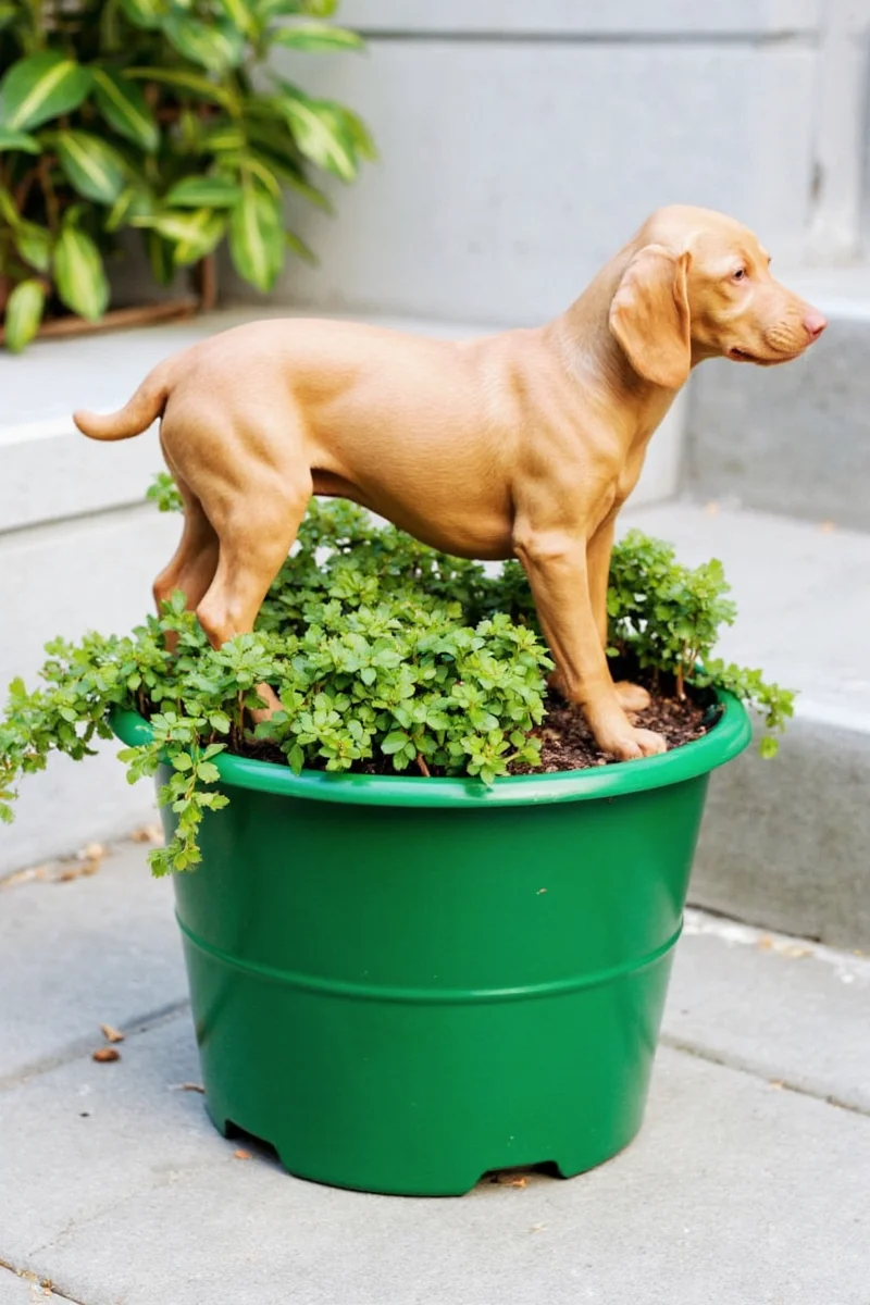 Bark & Bloom Raised Garden Bed made from natural cedar wood, filled with leafy greens and herbs