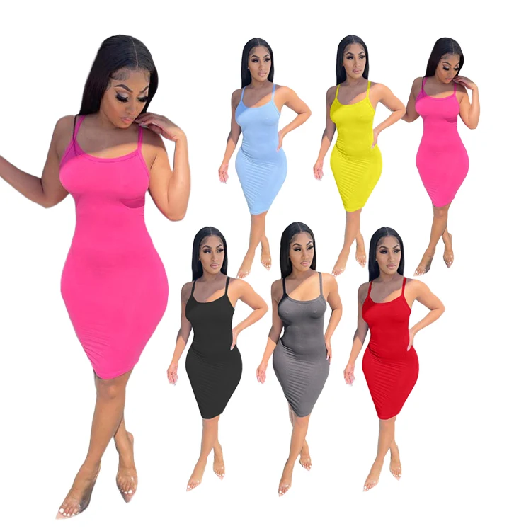 

AGI Plus Size Summer Sexy Maxi Bodycon Womens Elegant Casual Dresses 2021, As shown