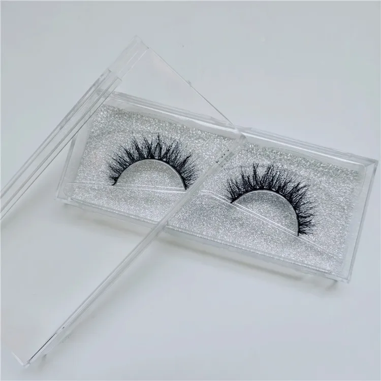 

3D mink eyelashes real siberian fluffy mink lashes with custom box