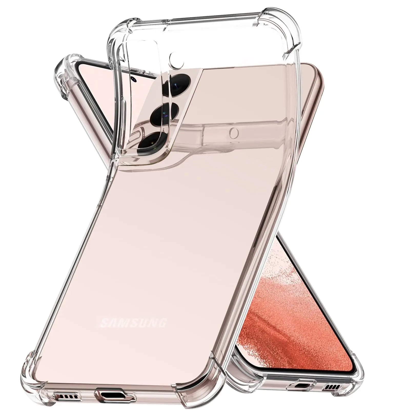 

Amazon Hot Sale 1.5mm Shockproof Crystal Clear Phone Case Cover For Samsung Galaxy S22 Ultra 5G