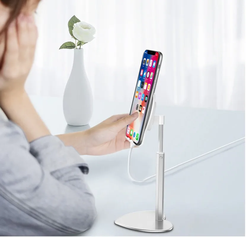 

Aluminum Mobile Phone Holders Lazy Stands Table Desk Mount Stand Holder for iPad Tablet PC Mobile Phone