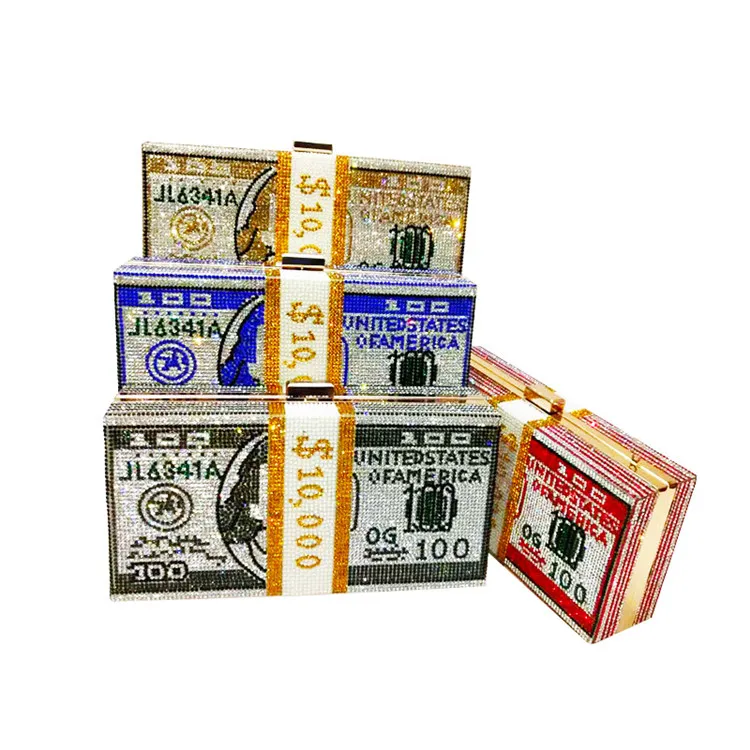 

EB-20022211 Diamond small square bag 2021 creative make-up bag for ladies fashion diamond hand bag, Red, light gray, blue, pink, gold