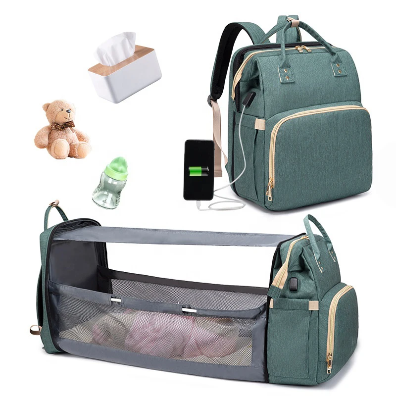 

luxury diaper bag multifunction lequeen panales bed in a bag sets luiertas travel baby bed diaper bags, Customized colors