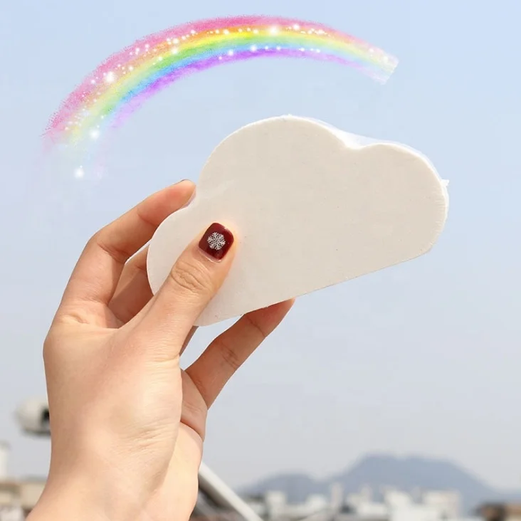 

2020 Hot Selling Wholesale Organic Colorful Rainbow Cloud Fizzy Bath Bomb For Relaxing, Blue, white, pink, green, purple