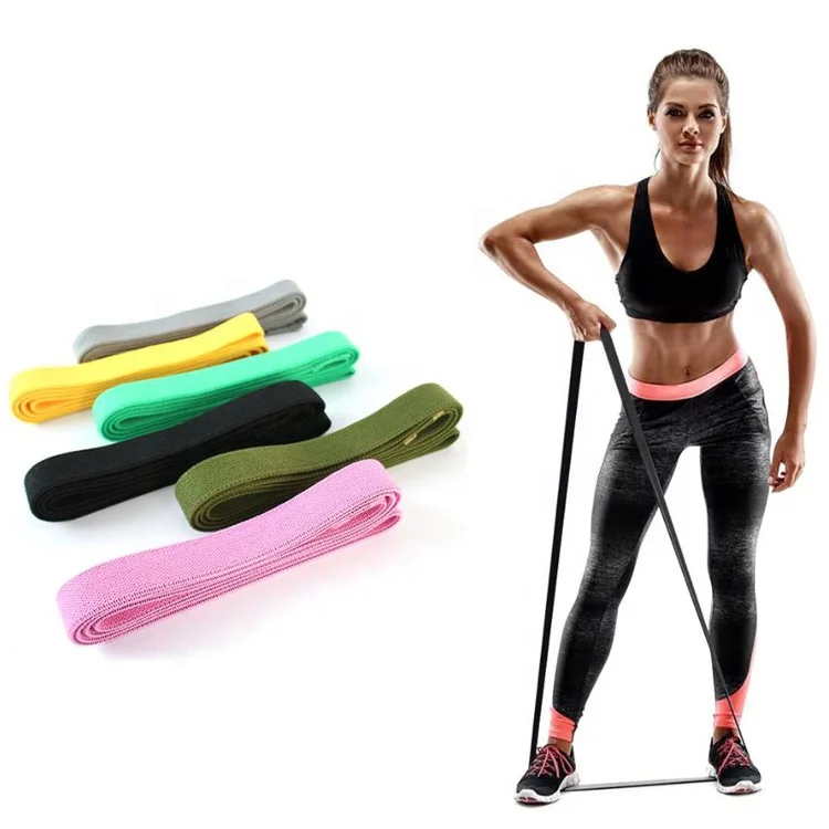 

Gym Fitness Workout Elastic Pull Up Long Loop Latex and Cotton Resistance Band, Pink,yellow,gray,green,black,armygreen