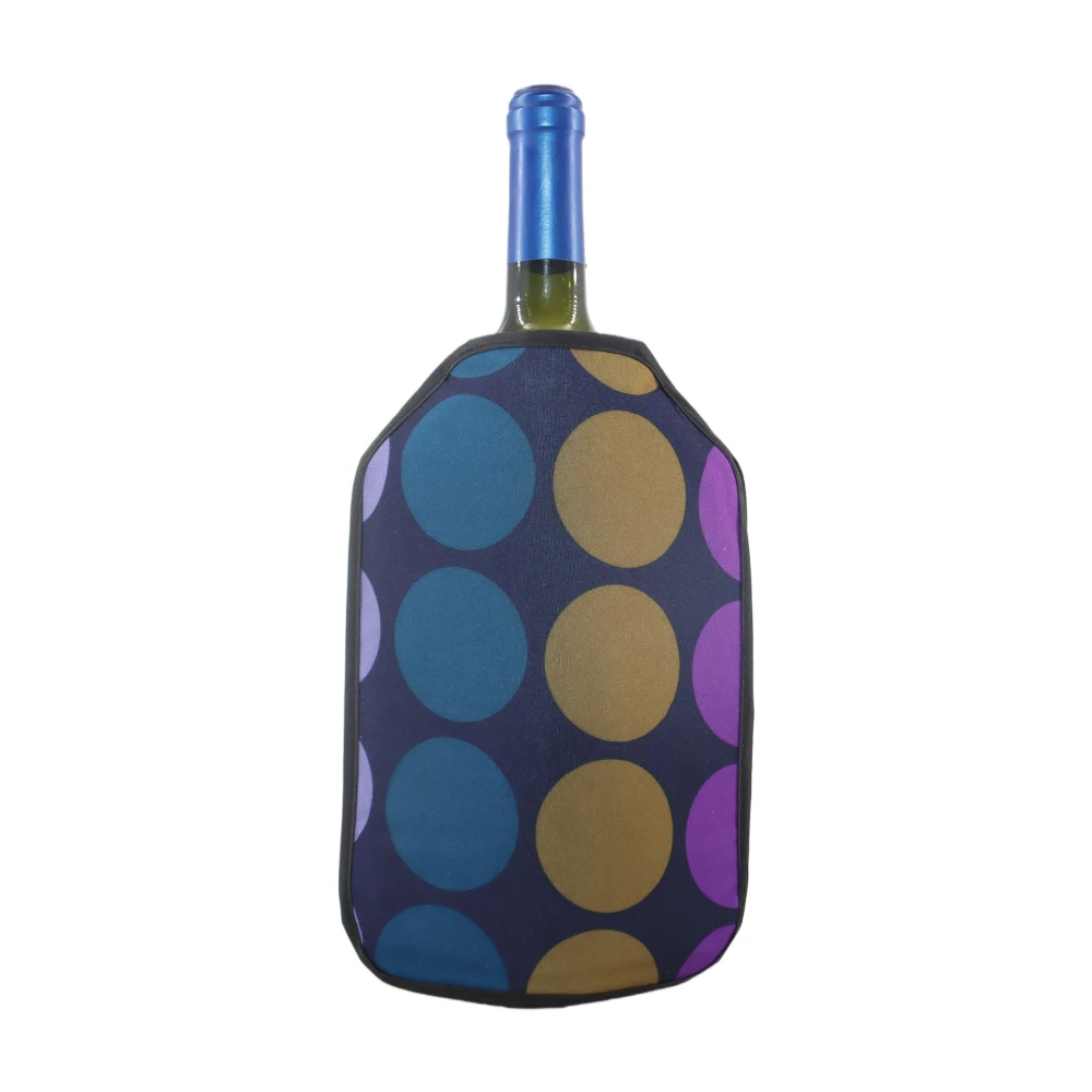 

factory OEM liquid gel wine bottle chilling sleeve bottle sleeve cooler wine freezer bag, Customized color