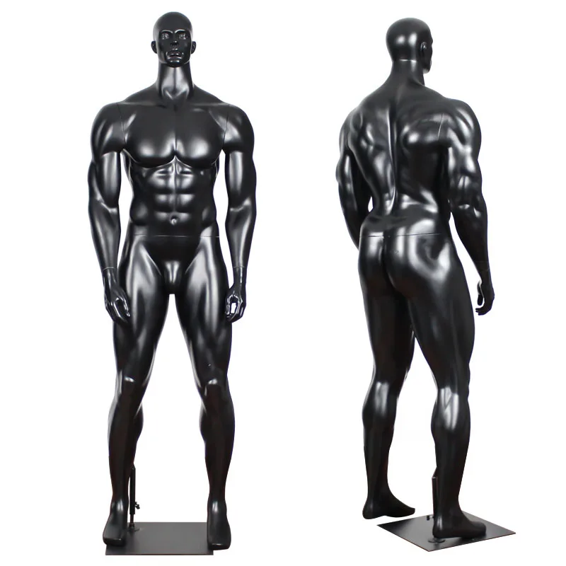 

Fashion Display Standing Man Mannequin Muscular Male Sport Full Body Fiberglass Male Plus Size Mannequin