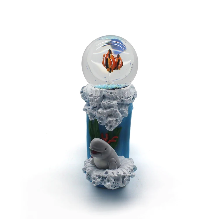 Customized SnowGlobe Ocean Glass Water Ball Indoor Decorations for Children's Gifts Travel Souvenirs with a Diameter of 10cm details