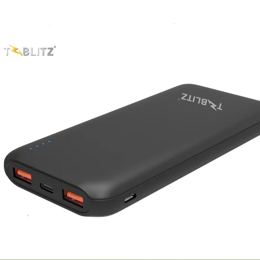 

T-Blitz Power Bank 10000mAh QC3.0 TBP-10PQ with Type-C interface for Samsung Xiaomi iPhone portable fast charging OEM power bank