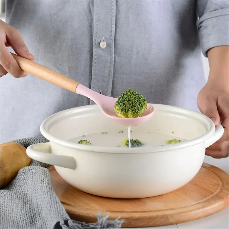 

Kitchen Utensil Set - 9 Piece Black Utensil Set - Stainless Steel & Silicone Utensil Set