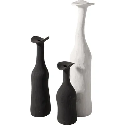 

Nordic Black And White Pigment Embryo Ceramic Vase Decoration Modern Simple Model Room Home Living Room Decoration Flower Vase