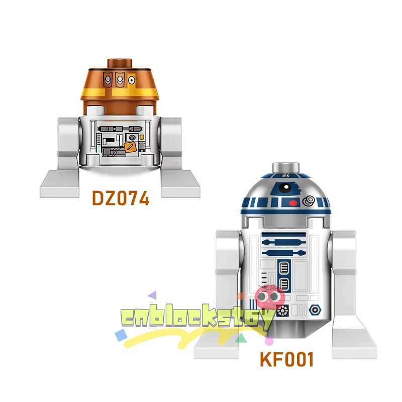 

SW Space Wars Clone Trooper R2 D2 Robert Princess Leis Chewbacca Mini Bricks Building Block Figure Kids Collect Toy DZ074 KF001