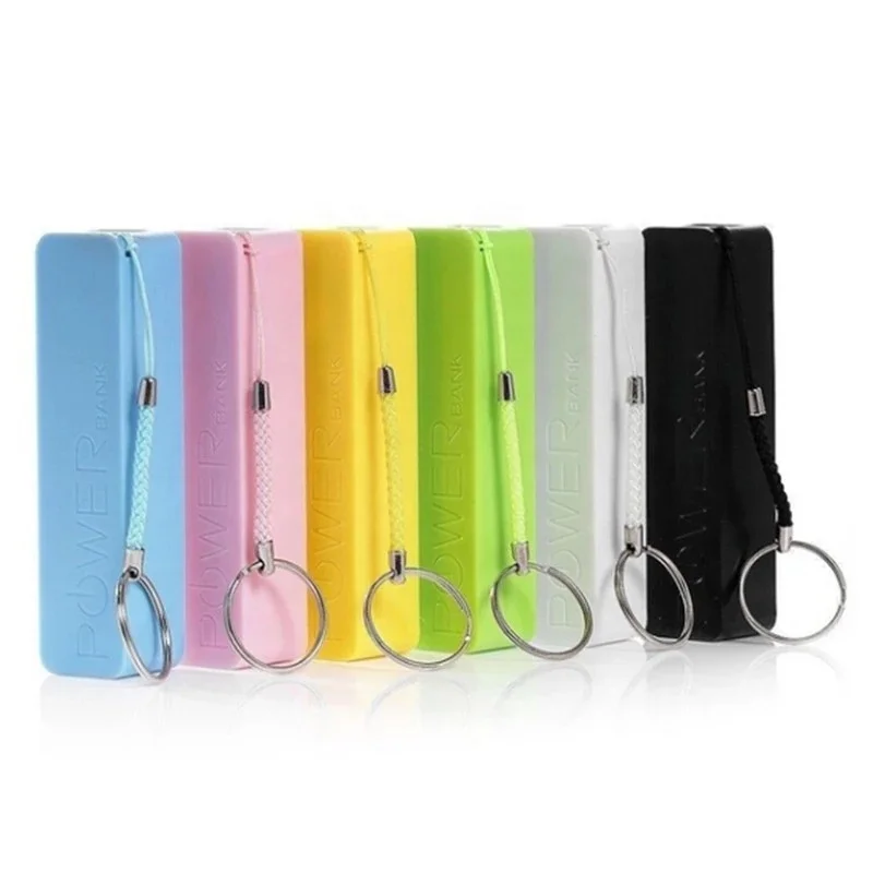 

2021 Hot products ready to ship OEM logo customized portable perfume mini power bank 2600mah with powerbank key ring, White, black, red, blue etc
