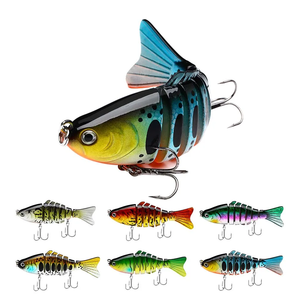 

JETSHARK Wholesale 9.5cm 15g 6 colors cheap price lures artificial bait exquisite fishing lures multi jointed fishing lure