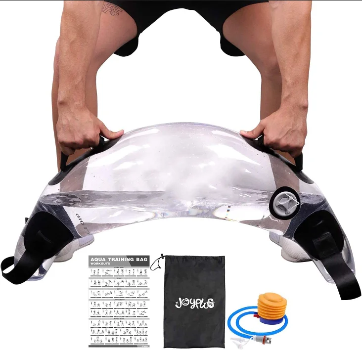 

Sandbag Alternative Adjustable Aqua Bag Portable Stability Fitness Equipment Moon Shape Ball Shape & Cylinder for Training Gym, Transparent