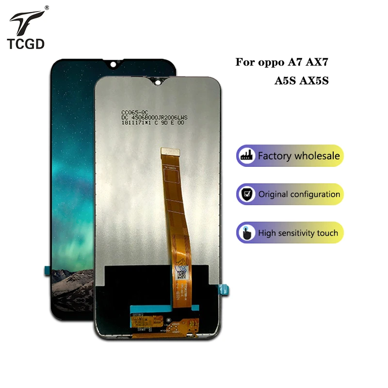 

6.2 inch high quality mobile phone touch screen assembly For OPPO A7 A5S Realme 3 realme 3i A12 lcd display replacement