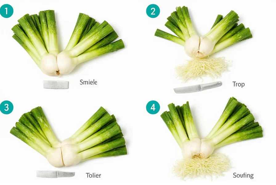 Step-by-step visual guide showing how to cut fennel bulb: trimming stalks, removing core, and slicing techniques