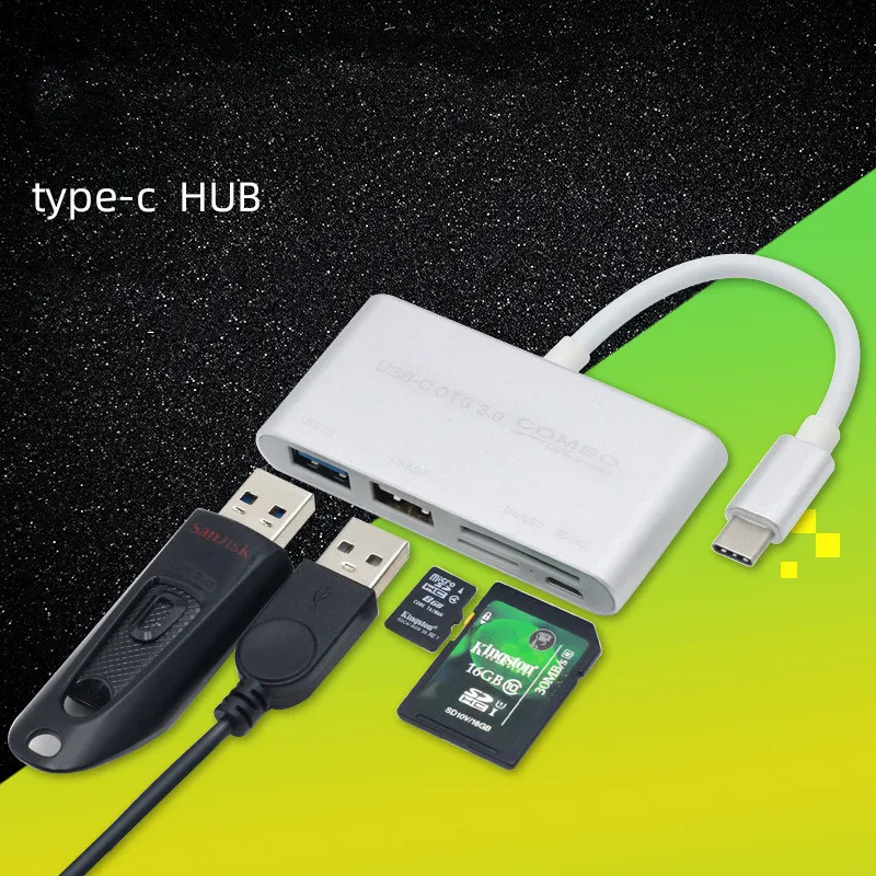 

Selling USB 3.1TYPE-C to USB3.0 HUB SD TF card reader multi-function extender