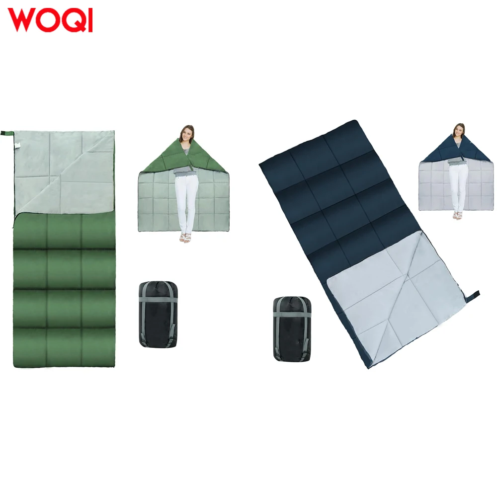 WOQI Lightweight Cotton Adult & Children's Blanket Waterproof Warm Moisture-Proof for Cold Weather for Backpacking & Traveling