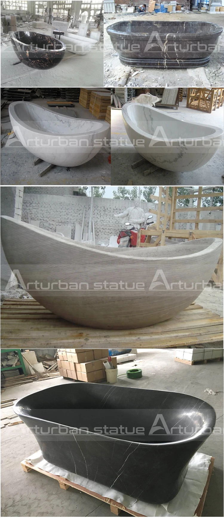 marble freestanding bath