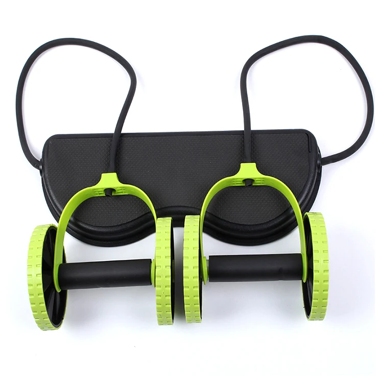 

2021 abdominal muscle fitness wheel abdominal wheel roller multifunctional abdominal wheel, Green/black