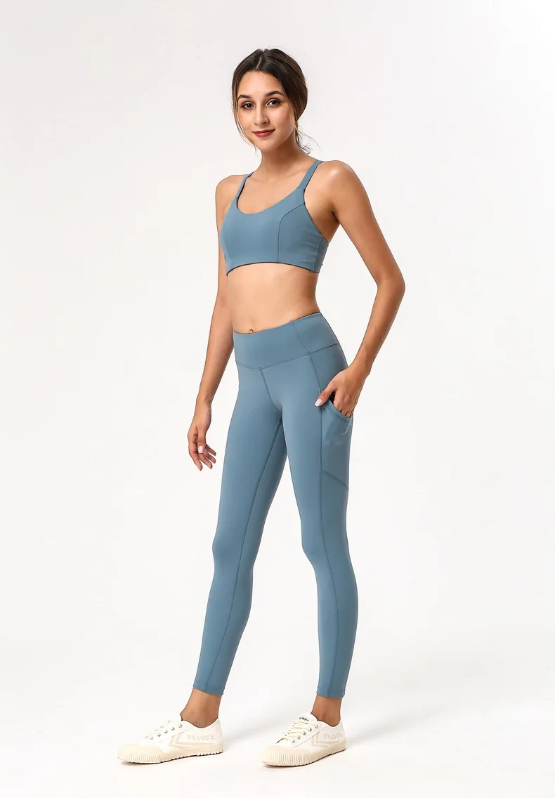 Wholesale 80% Nylon 20% Spandex Women Fitness Gym Wear Two Piece Sports ...
