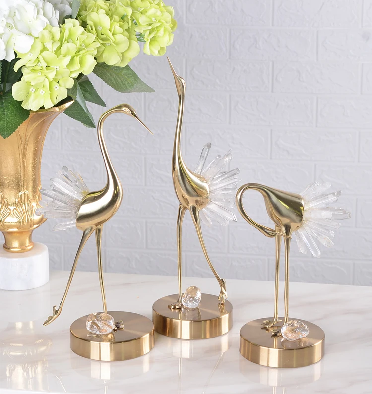 

OTHER HOME DECOR DESIGN LIVING ROOM DECORATION ACCESSORIES OBJECTS HANDMADE BRASS SWAN STATUE INTERIOR LUXURY HOME ACCESSORIES