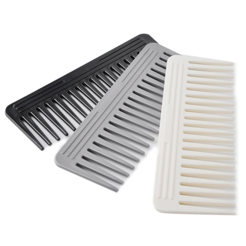 

Hair Comb ABS Plastic Heat-resistant Large Wide Tooth Comb Detangling Hairdressing Comb Hair Salon Tools, Black