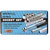 40Piece Carbon Steel Socket Set Chrome Plated Socket Set Tool With Blow Mold Case