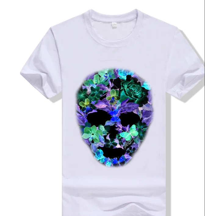 

Customized full print ghosts monsters T shirts skull T shirt DIY Glow in the dark t shirts HALLOWEEN, Custom color