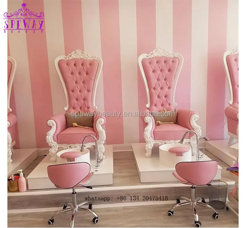 

lovely baby pink spa pedicure chair salon kid pedicure spa chair for Children, Optional