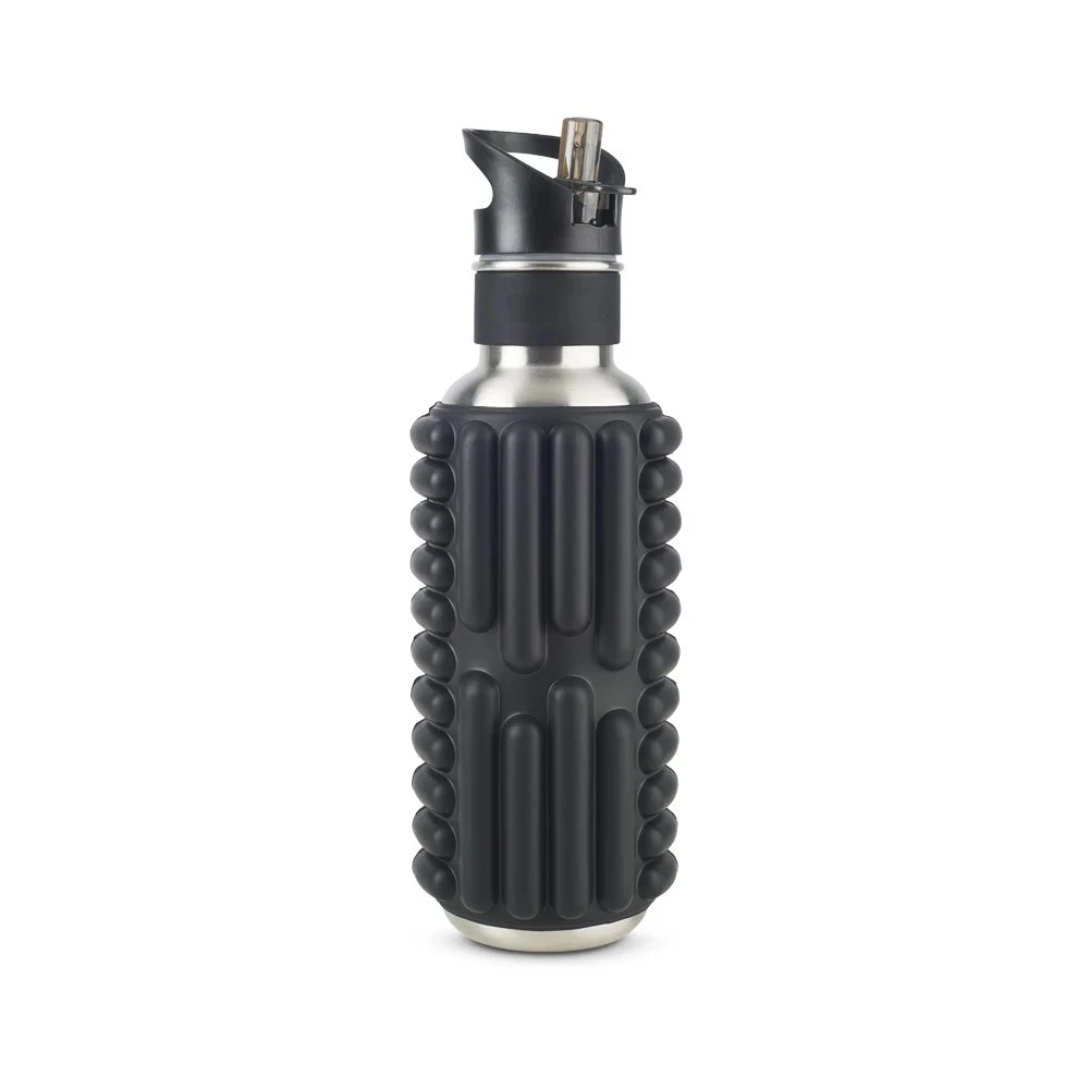 

Hot Selling Gym Yoga Eco-friendly Foam Roller Water Bottle, Black