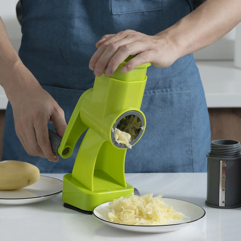 

Kitchen Accessories Kitchen Manual Rotary Drum Grater, Green