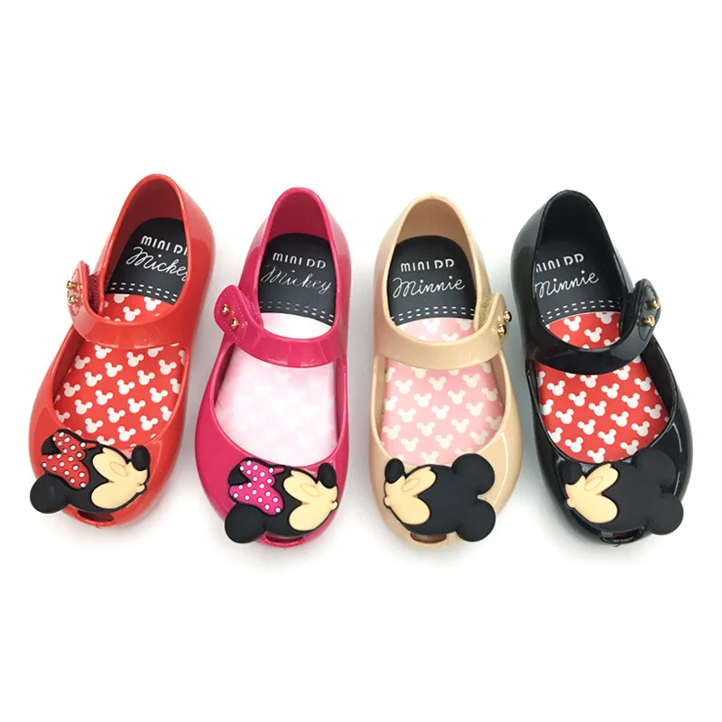 

Summer Beautiful Jelly Sandal Kids Mickey Mini Jelly shoes Princess Shoes Girls Children School Fancy Shoes, Picture