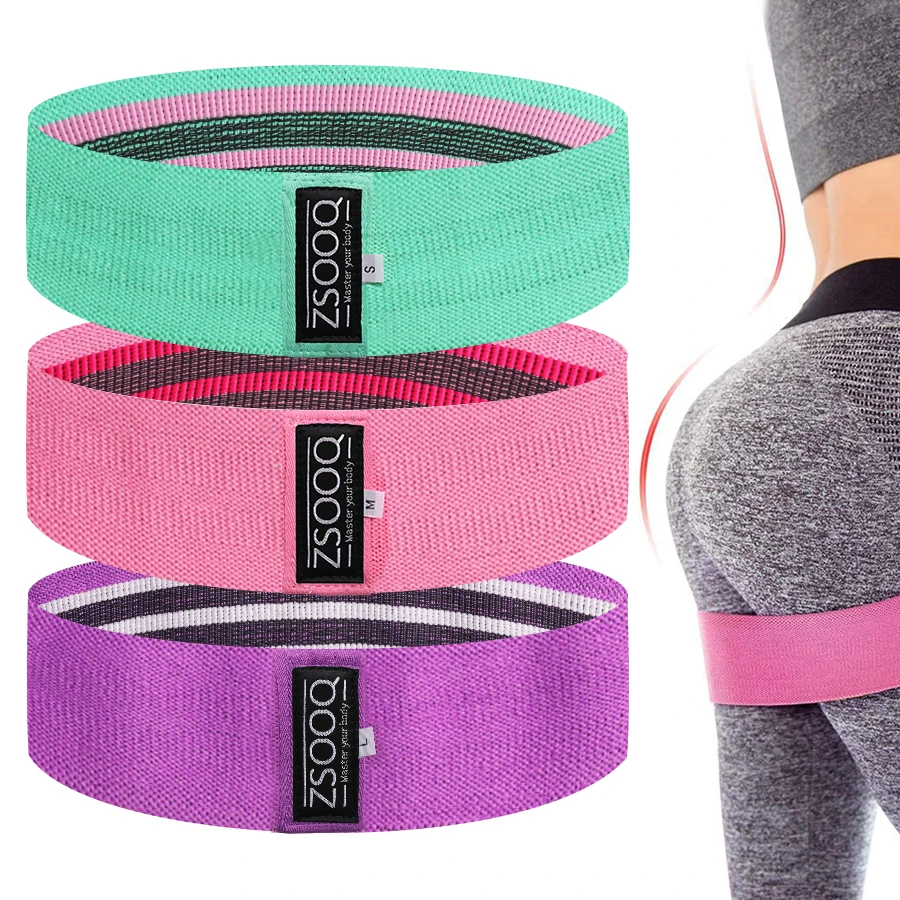 
Custom LOGO Circle Loop Training Exercise Resistance Band Gym Squat Glute Butt Fabric Band Fitness Workout Cotton Hip Booty Band 