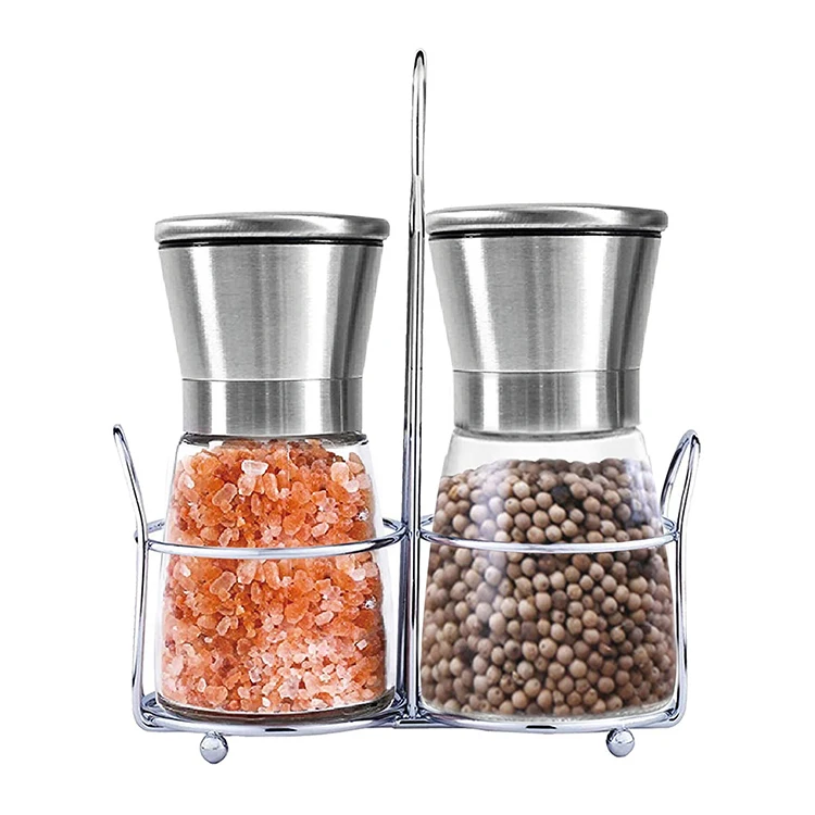 

Online Product Kitchen Accessories Baking Equipment 304 Stainless Steel Pepper Grinder Coffee Grinder, Silver