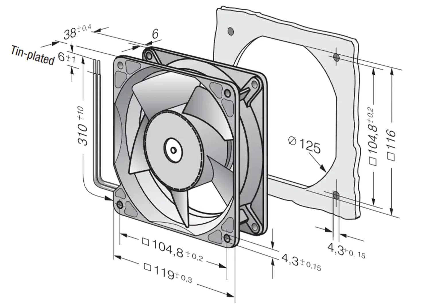 High Speed Ball Bearing, 4114, NH5, 24V, 46W - detail 10