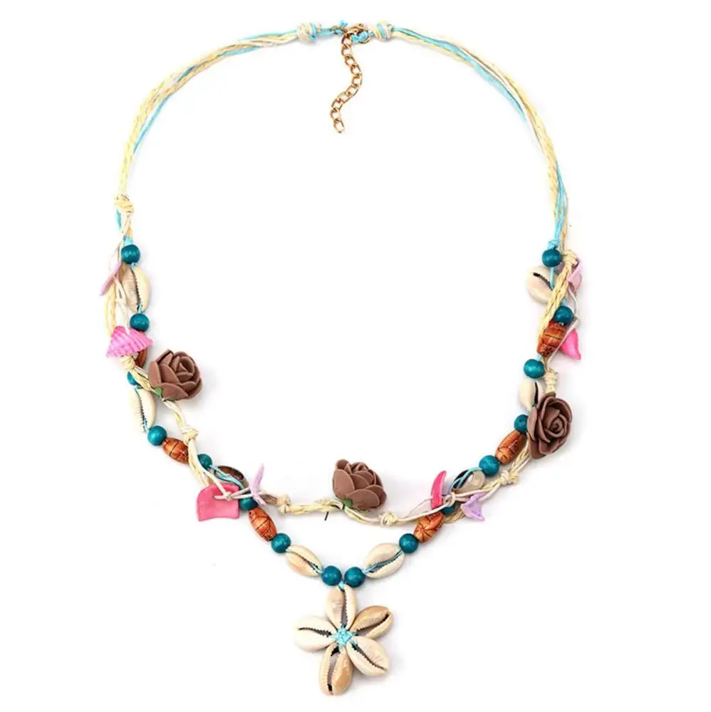 

Small Order Amazon Hot Sale New Fashion Necklace Bohemia Handmade Starfish Shell Necklace For Women Jewelry 2021 Wholesale, Colorful