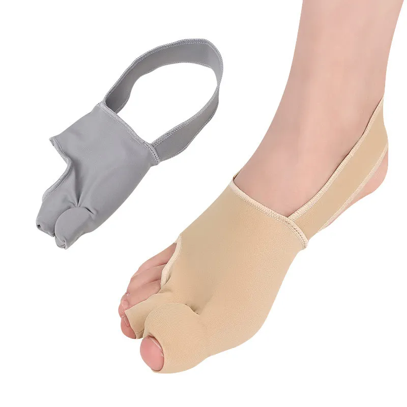 

Melenlt New Fabric Gel Hallux Valgus Orthopedic Bunion Corrector Belt Protector Sleeve with Toe Separator, Skin