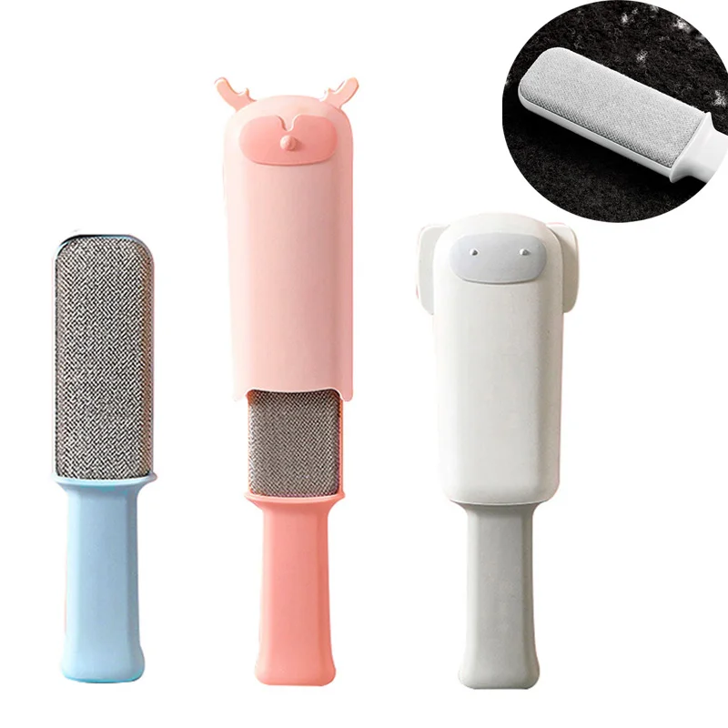 

Pet Hair Remover Brush For Dog Double-Side Dog Combs Cat Dog Brush Fur Home Sofa Clothes Cleaning Lint Brush Self Cleaning Base, As picture