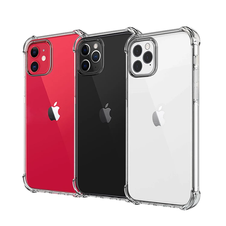 

Dropshipping Rugged Soft Tpu Pc Phone Case Protective Cover Transparent Shockproof Phone Case For Iphone 12 Pro Max