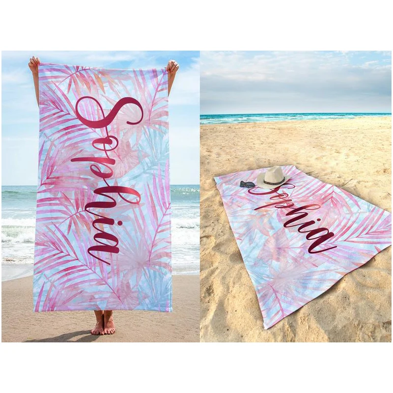 

Wholesale Quick Dry 100% Cotton Microfiber Beach Towels Custom Print Logo Round Sand Free Towel Beach